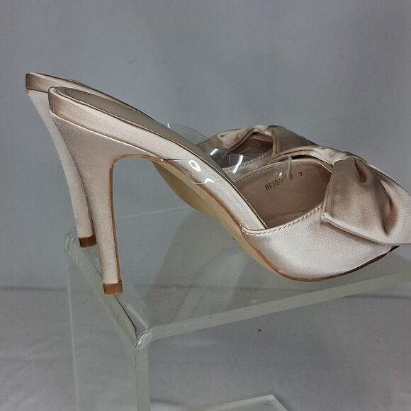 ALLEGRA K SATIN BOW STILETTO HEELS FTL-05-008 - Picture 6 of 8